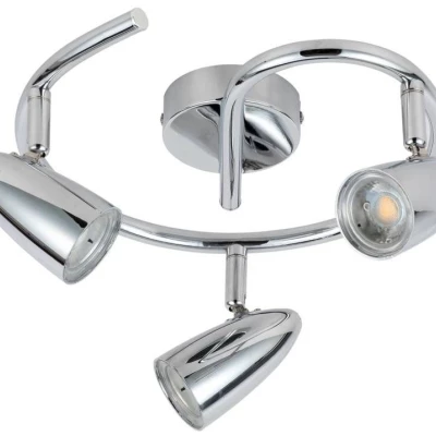 Stropné bodové LED osvetlenie LIBERTY - 3x4W, 3000K (teplá biela), chrómované