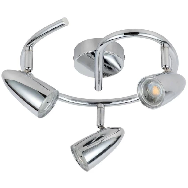 Stropné bodové LED osvetlenie LIBERTY - 3x4W, 3000K (teplá biela), chrómované