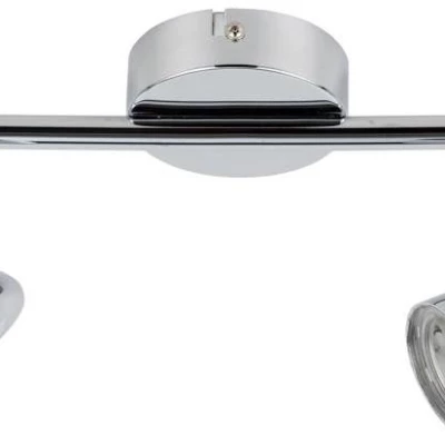 Nástenné / stropné bodové LED svetlo LIBERTY - 2x4W, 3000K (teplá biela), chrómované