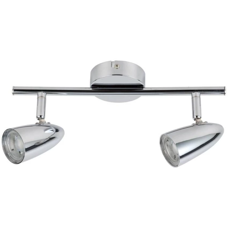 Nástenné / stropné bodové LED svetlo LIBERTY - 2x4W, 3000K (teplá biela), chrómované