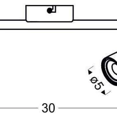 Nástenné / stropné bodové LED svetlo LIBERTY - 2x4W, 3000K (teplá biela), chrómované