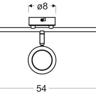 LED stropné bodové osvetlenie MILD - 3x6W, 3000K (teplá biela), šedé