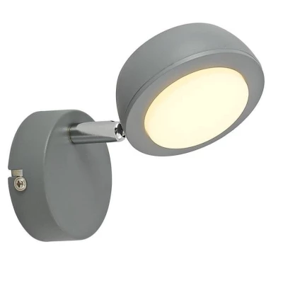 LED nástenné bodové osvetlenie MILD - 1x6W, 3000K (teplá biela), šedé
