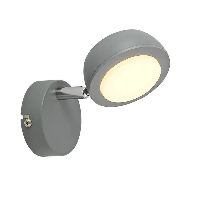 LED nástenné bodové osvetlenie MILD - 1x6W, 3000K (teplá biela), šedé