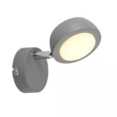 LED nástenné bodové osvetlenie MILD - 1x6W, 3000K (teplá biela), šedé