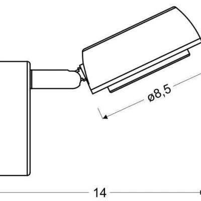 LED nástenné bodové osvetlenie MILD - 1x6W, 3000K (teplá biela), šedé