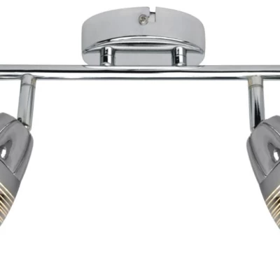 Stropné / nástenné bodové LED svetlo MILTON - 2xE14, 10W, chrómované