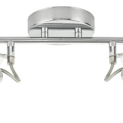 LED nástenné / stropné bodové osvetlenie MOON - 2xG9, 3,5W, 3000K (teplá biela), chrómované