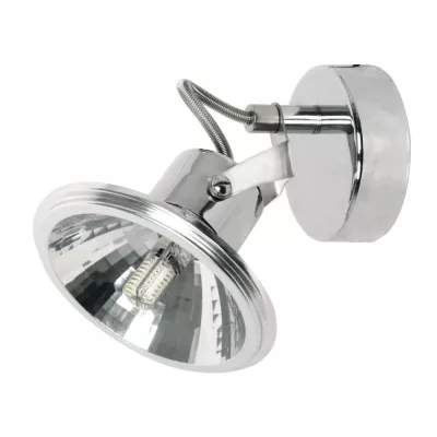 LED nástenné bodové osvetlenie MOON - 1xG9, 3,5W, 3000K (teplá biela), chrómované