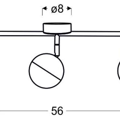 Stropné LED bodové osvetlenie PARTY - 3x3W, RGB, chrómované