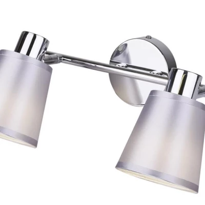 Moderné bodové nástenné / stropné svetlo PIN - 2xE14, 40W, chrómované