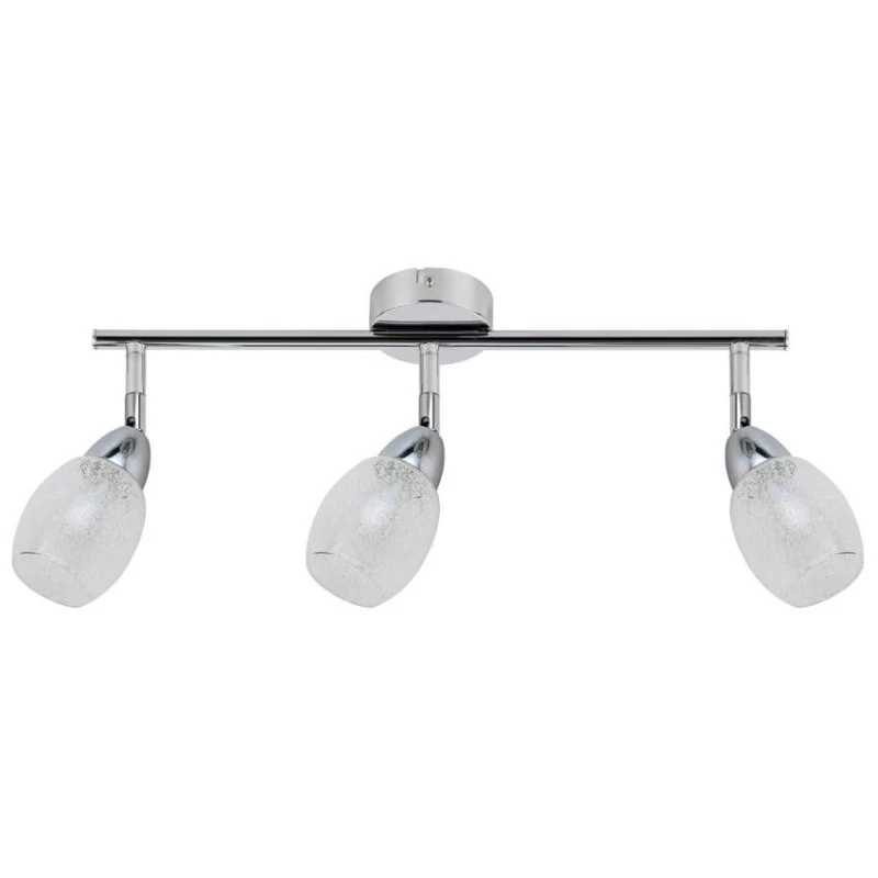 Stropné LED bodové svetlo RICO - 3x6W, 3000K (teplá biela), chrómované