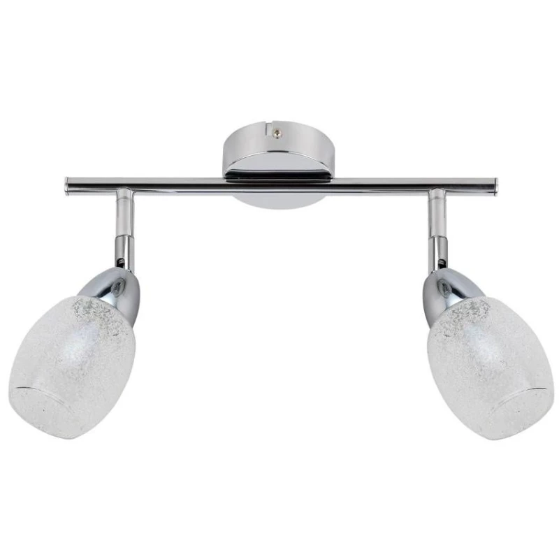 Nástenné / stropné LED bodové svetlo RICO - 2x6W, 3000K (teplá biela), chrómované
