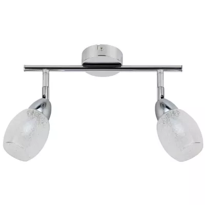 Nástenné / stropné LED bodové svetlo RICO - 2x6W, 3000K (teplá biela), chrómované