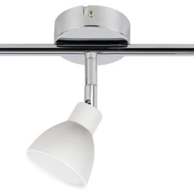 Stropné LED bodové osvetlenie ROY - 3x5W, 3000K (teplá biela), chrómované / biele