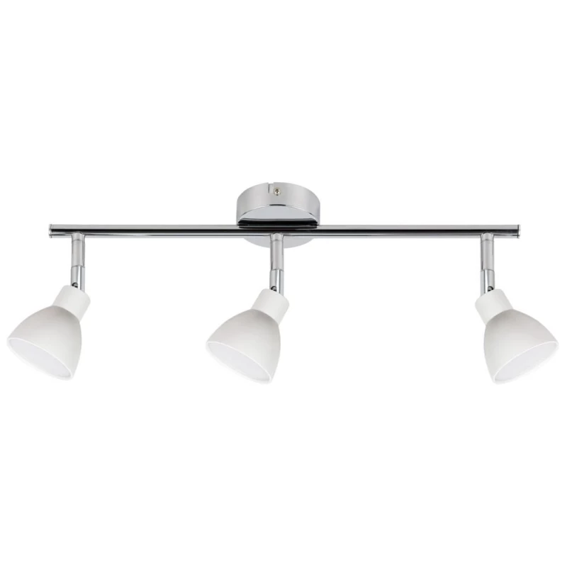 Stropné LED bodové osvetlenie ROY - 3x5W, 3000K (teplá biela), chrómované / biele