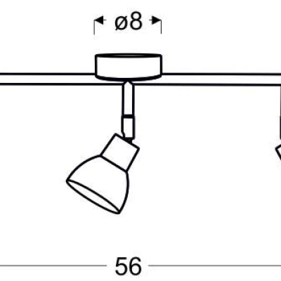 Stropné LED bodové osvetlenie ROY - 3x5W, 3000K (teplá biela), chrómované / biele
