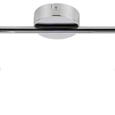 Nástenné / stropné LED bodové osvetlenie ROY - 2x5W, 3000K (teplá biela), chrómované / biele