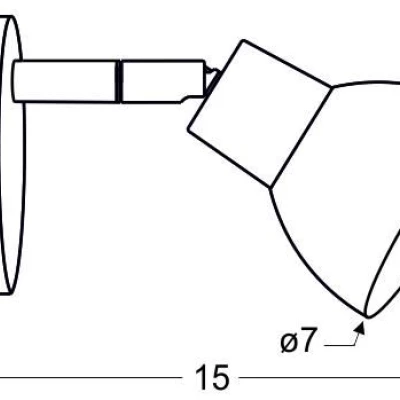 Nástenné LED bodové osvetlenie ROY - 1x5W, 3000K (teplá biela), chrómované / biele
