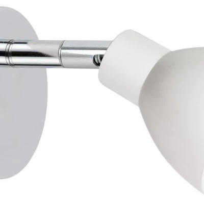 Nástenné LED bodové osvetlenie ROY - 1x5W, 3000K (teplá biela), chrómované / biele