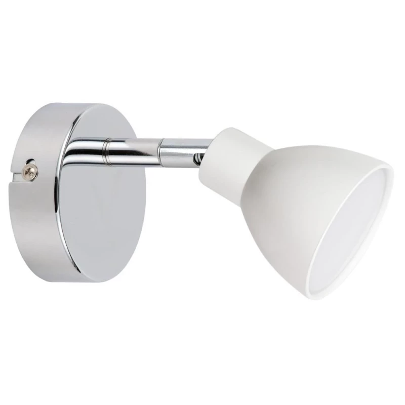 Nástenné LED bodové osvetlenie ROY - 1x5W, 3000K (teplá biela), chrómované / biele