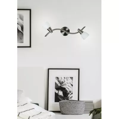 Nástenné / stropné bodové osvetlenie SELIA - 2xG9, 40W, chrómované