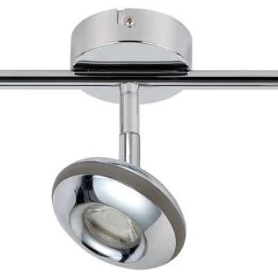 Stropné LED bodové svetlo SKIPPER - 3x6W, 3000K (teplá biela), chrómované