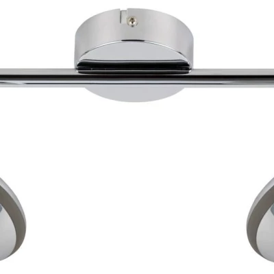 Nástenné / stropné LED bodové svetlo SKIPPER - 2x6W, 3000K (teplá biela), chrómované