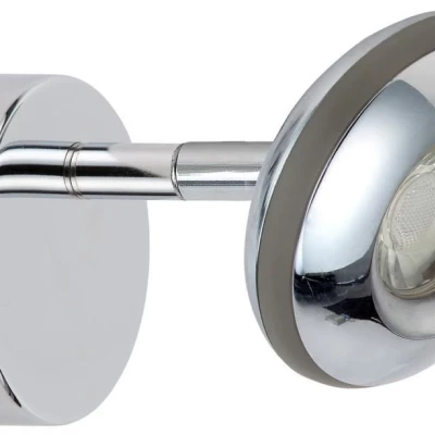 Nástenné LED bodové svetlo SKIPPER - 1x6W, 3000K (teplá biela), chrómované