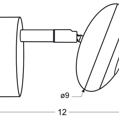 Nástenné LED bodové svetlo SKIPPER - 1x6W, 3000K (teplá biela), chrómované