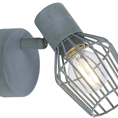 Nástenné bodové svietidlo VIKING - 1xE14, 40W, šedé