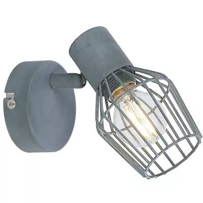 Nástenné bodové svietidlo VIKING - 1xE14, 40W, šedé