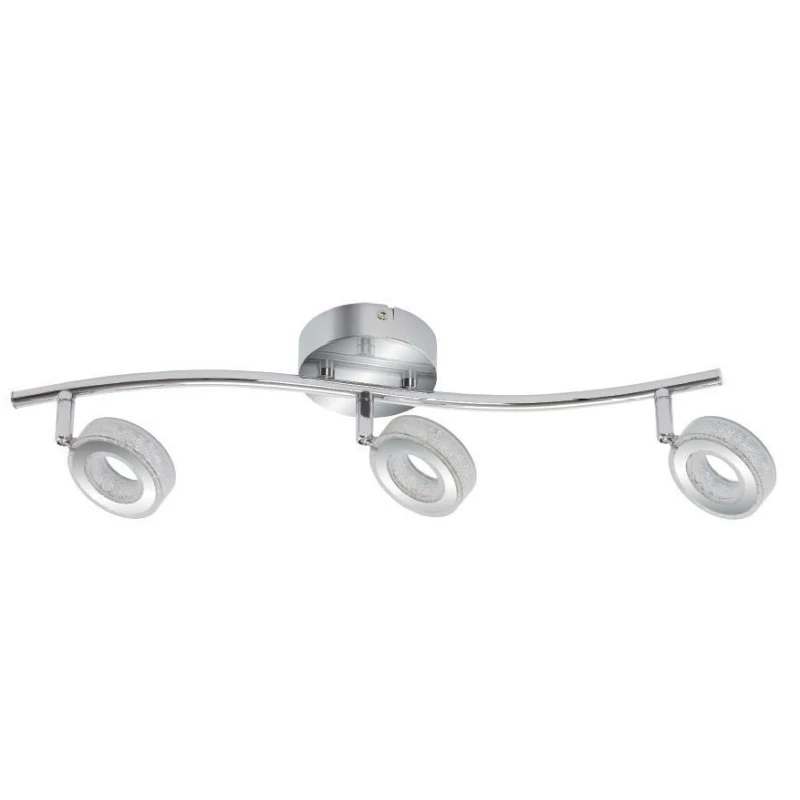 LED bodové stropné svietidlo VINOLA - 3x5W, 3000K (teplá biela), chrómované