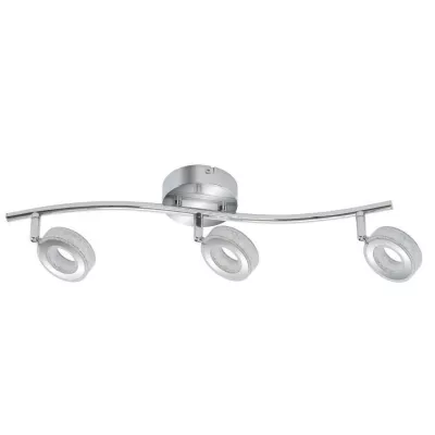 LED bodové stropné svietidlo VINOLA - 3x5W, 3000K (teplá biela), chrómované