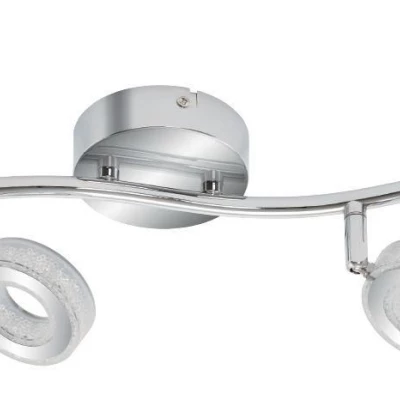 LED bodové nástenné / stropné svietidlo VINOLA - 2x5W, 3000K (teplá biela), chrómované