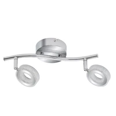 LED bodové nástenné / stropné svietidlo VINOLA - 2x5W, 3000K (teplá biela), chrómované