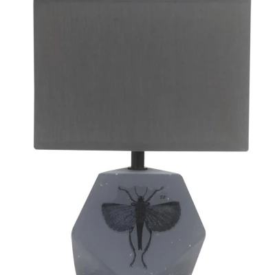 Stolná moderná lampa ANIMI - 1xE14, 40W, tmavá šedá
