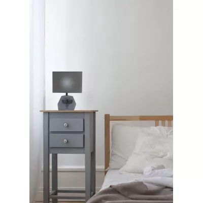 Stolná moderná lampa ANIMI - 1xE14, 40W, tmavá šedá