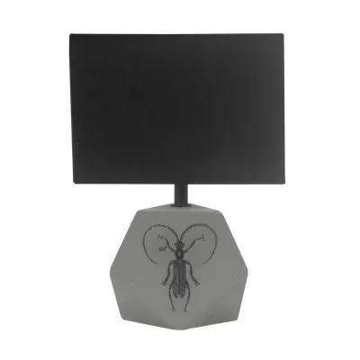Stolná moderná lampa ANIMI - 1xE14, 40W, svetlá šedá / čierna