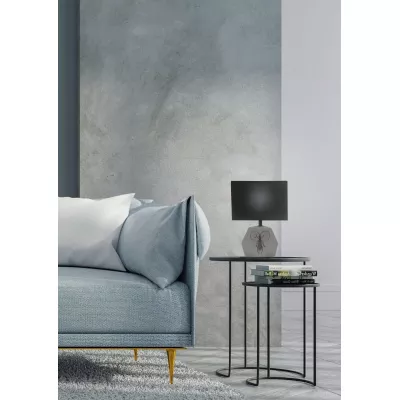 Stolná moderná lampa ANIMI - 1xE14, 40W, svetlá šedá / čierna