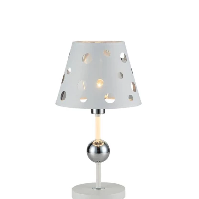 Stolná moderná lampa BATLEY - 1xE14, 60W, biela