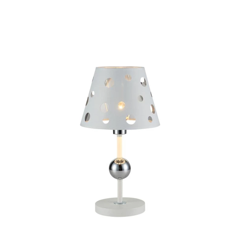 Stolná moderná lampa BATLEY - 1xE14, 60W, biela