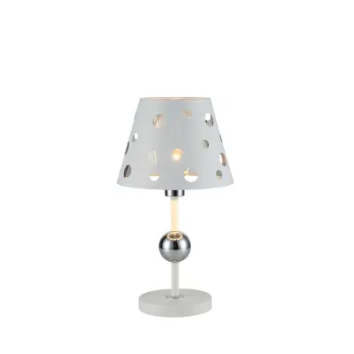 Stolná moderná lampa BATLEY - 1xE14, 60W, biela