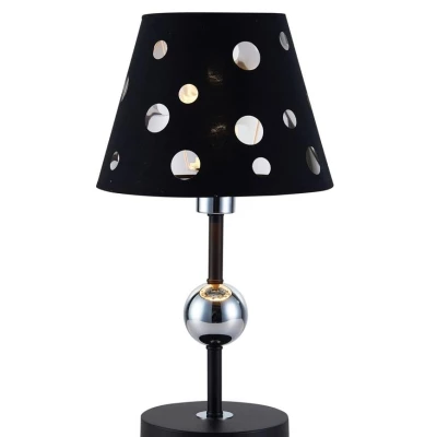 Stolná moderná lampa BATLEY - 1xE14, 60W, čierna