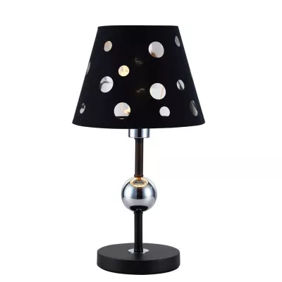 Stolná moderná lampa BATLEY - 1xE14, 60W, čierna