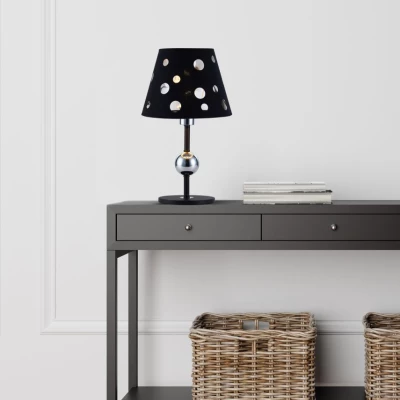 Stolná moderná lampa BATLEY - 1xE14, 60W, čierna