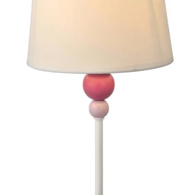 Detská stolná lampička BEBE - 1xE27, 60W, ružová / biela