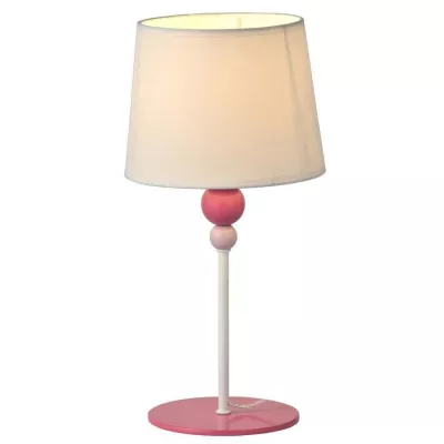 Detská stolná lampička BEBE - 1xE27, 60W, ružová / biela