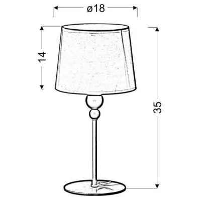 Detská stolná lampička BEBE - 1xE27, 60W, ružová / biela