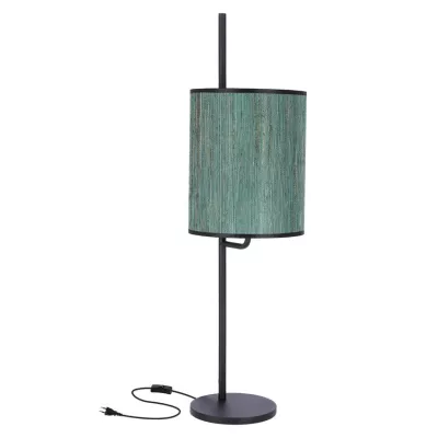 Moderná stolná lampa BENDI - 1xE27, 40W, čierna / zelená